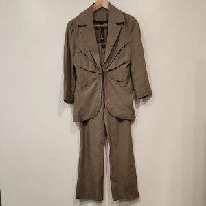 Zara‎ Chic Brown Two-Piece Suit